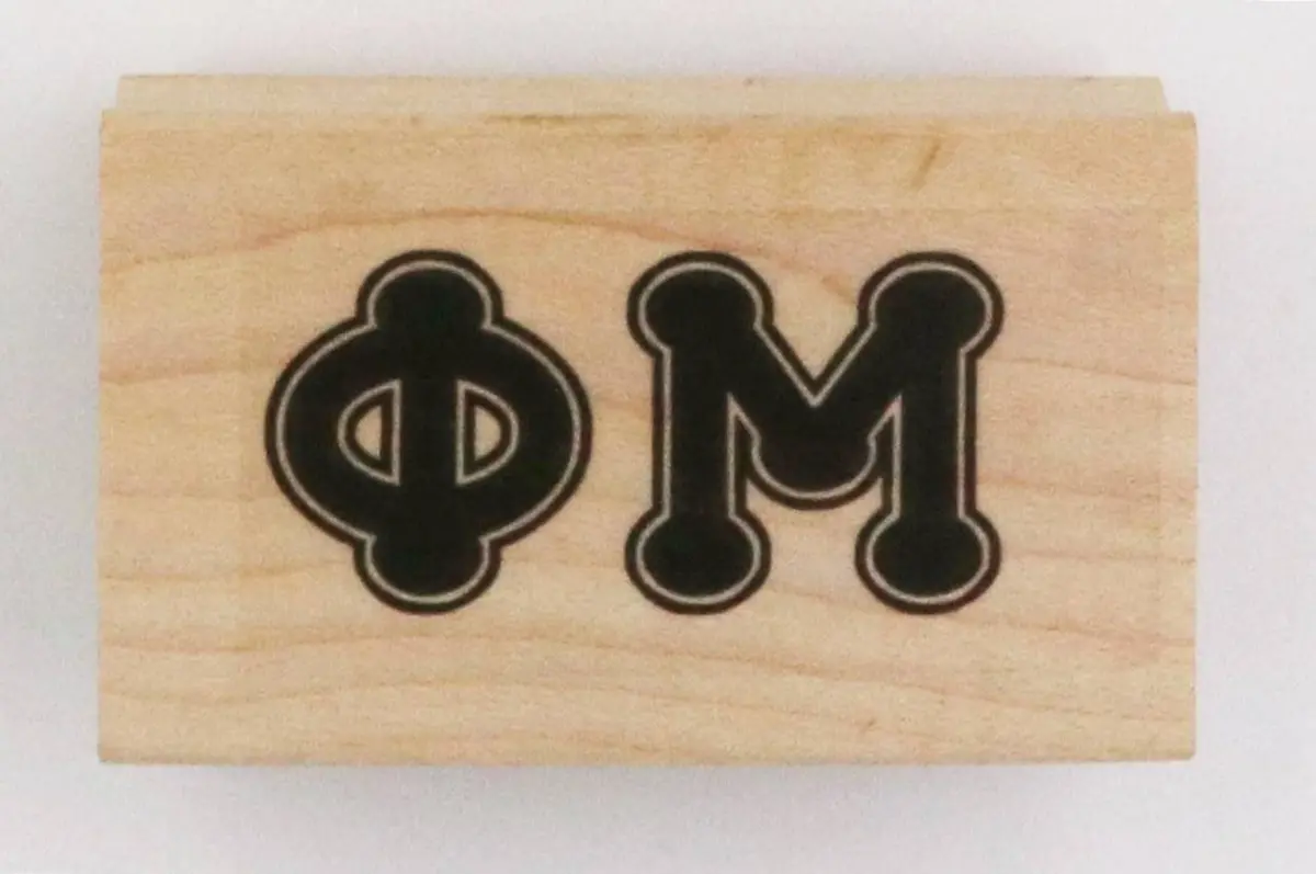 Phi Mu Rubber Stamp 1