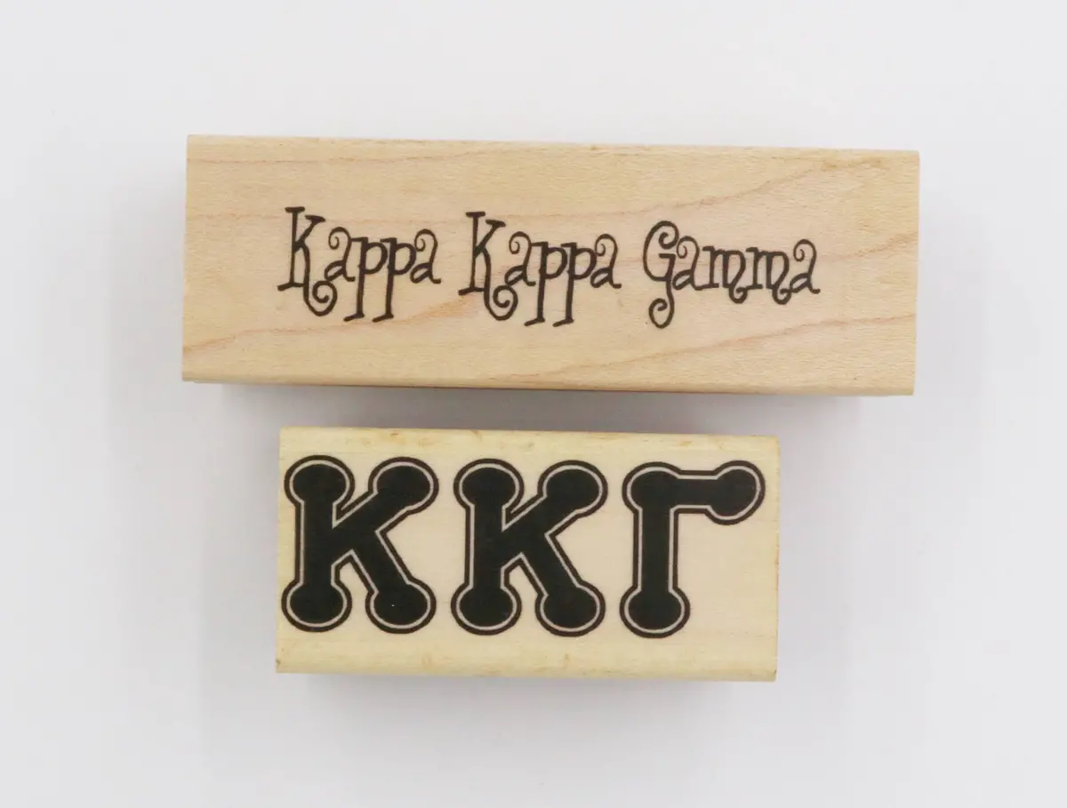 Kappa Kappa Gamma Rubber Stamp 1