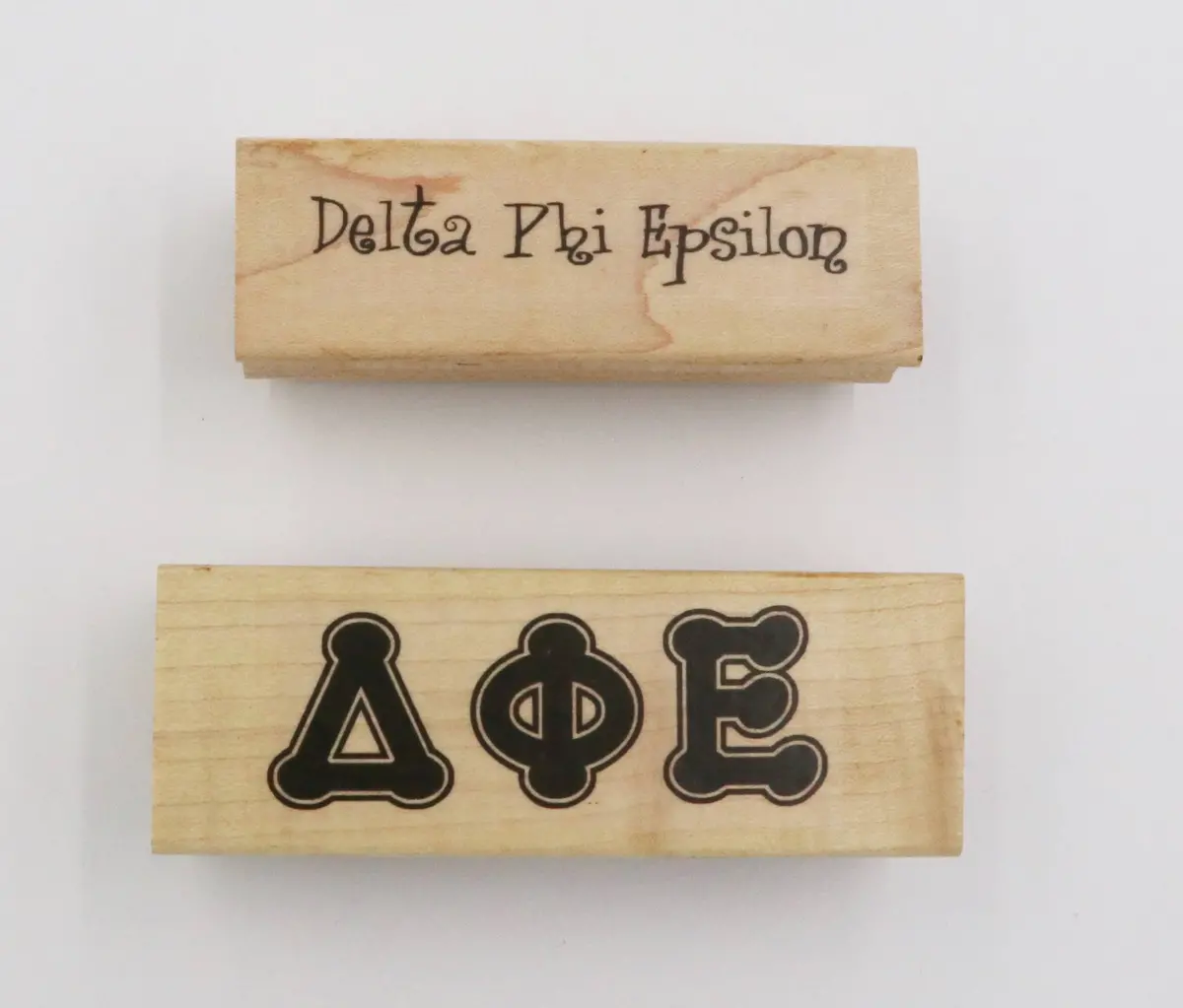 Delta Phi Epsilon Rubber Stamp 1