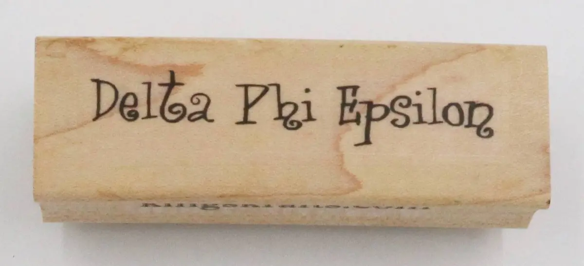 Delta Phi Epsilon Rubber Stamp 2