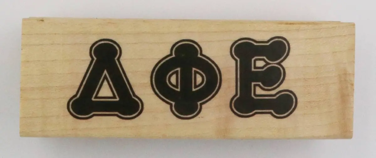 Delta Phi Epsilon Rubber Stamp 2
