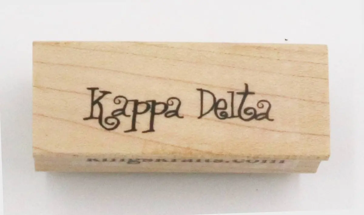 Kappa Delta Rubber Stamp 3