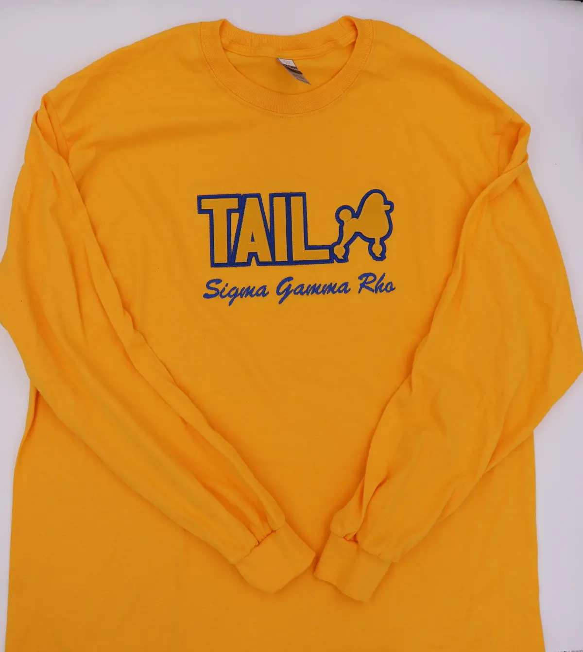 Sigma Gamma Rho Gold-Embossed Long Sleeve Top