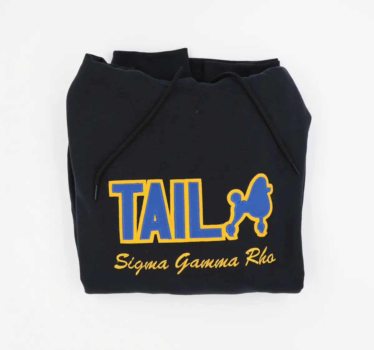 Sigma Gamma Rho Black Hoodie with Bold Typography