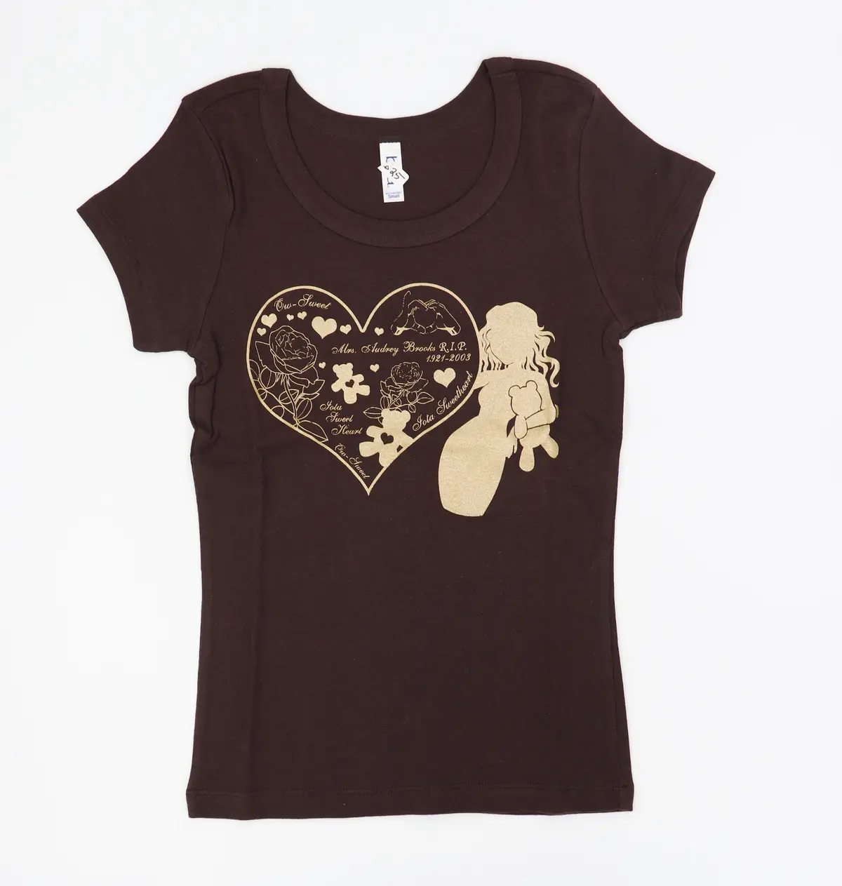 Iota Sweetheart Vinyl Heart Fitted Tee - Discontinued 1