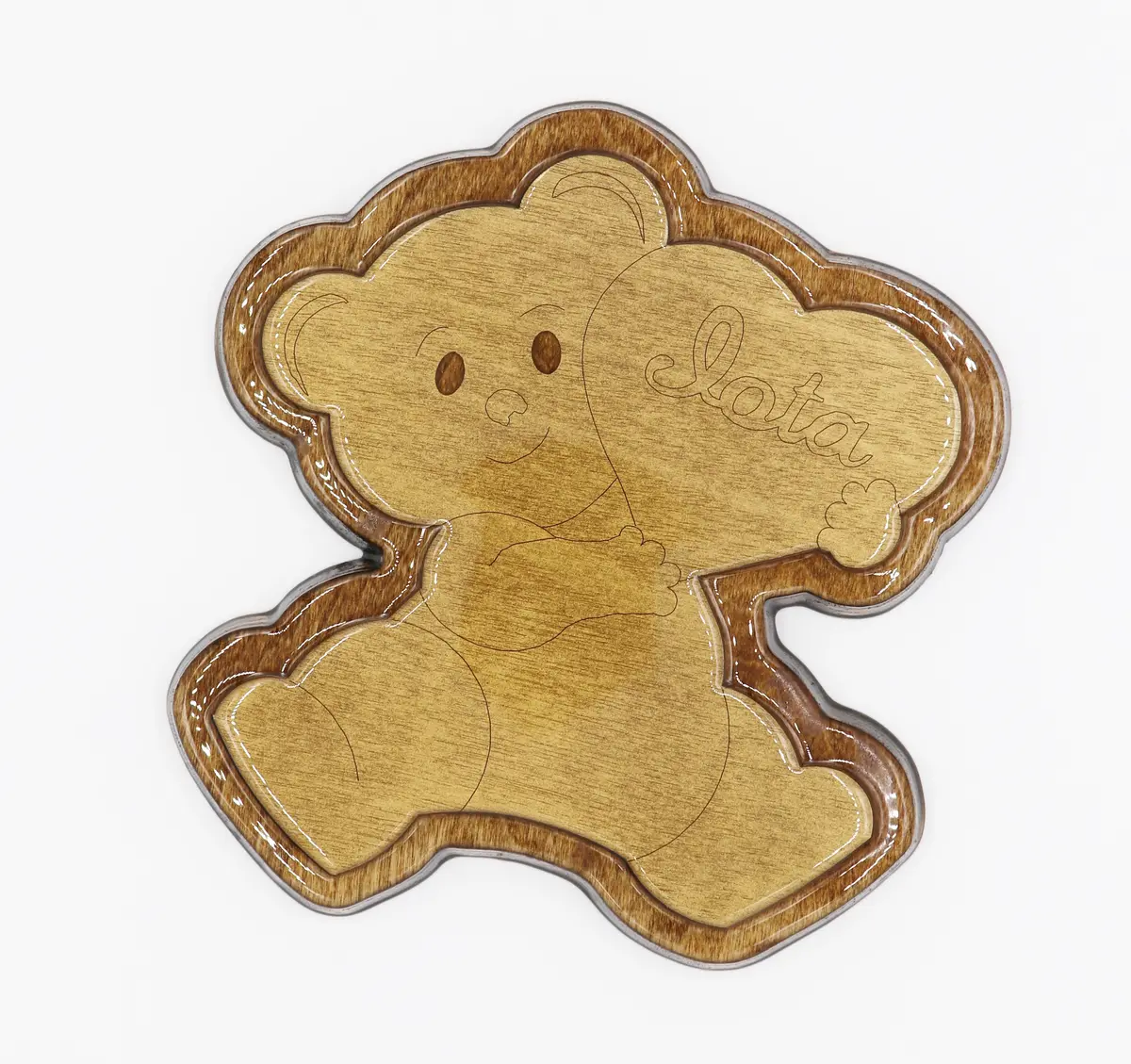 Iota Sweetheart Glossed Bear Plaque 1