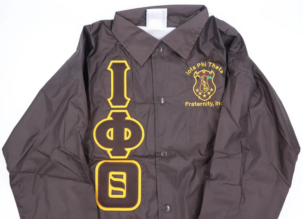 Iota Phi Theta Brown Crossing Jacket 1