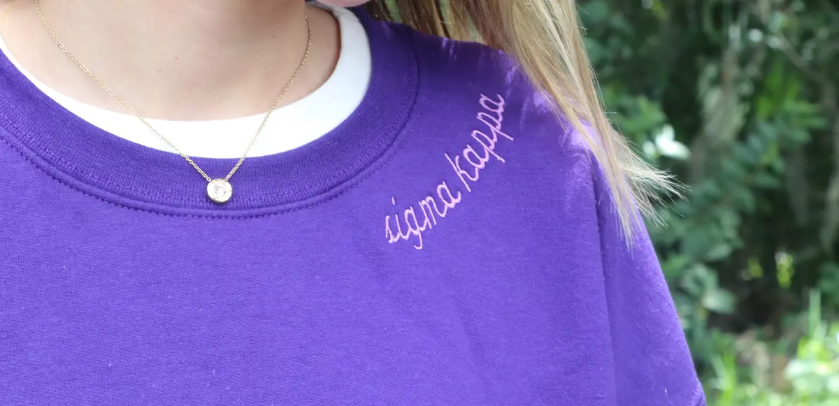 Sigma Kappa Script Crewneck 1