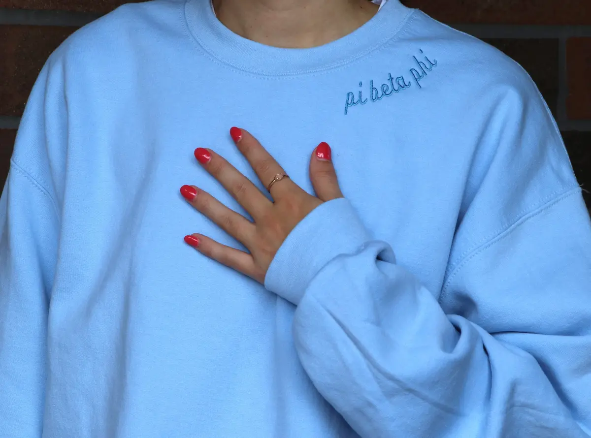 Pi Beta Phi Script Crewneck 1