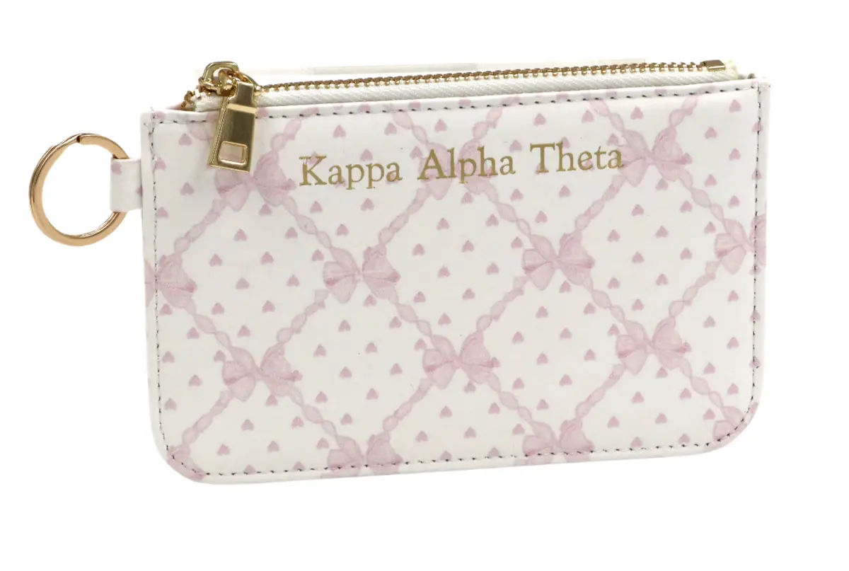 Kappa Alpha Theta Bow Key Pouch 1