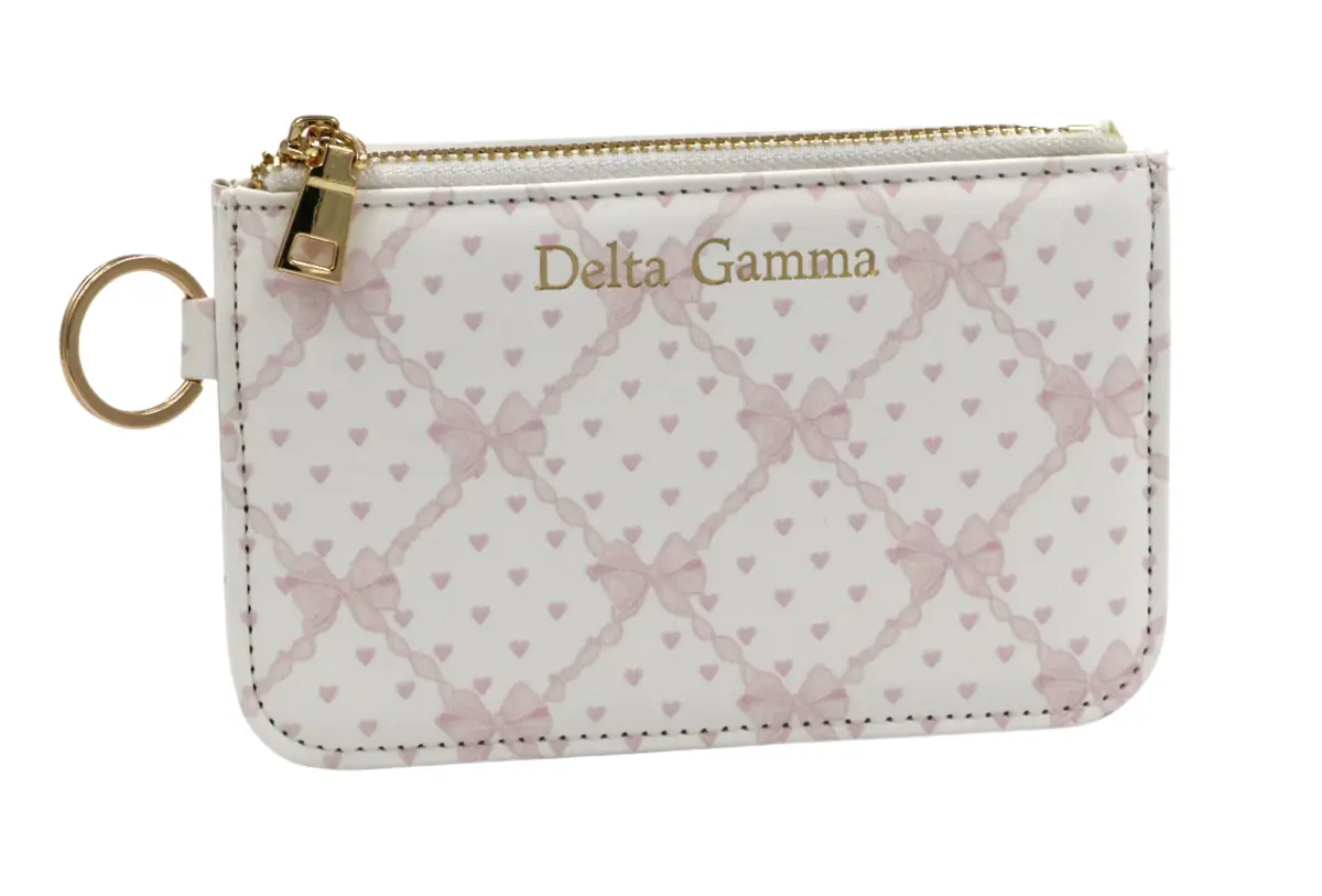 Delta Gamma Bow Key Pouch 1