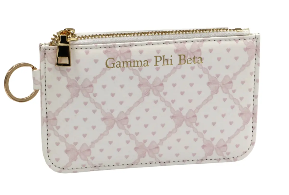 Gamma Phi Beta Bow Key Pouch 1