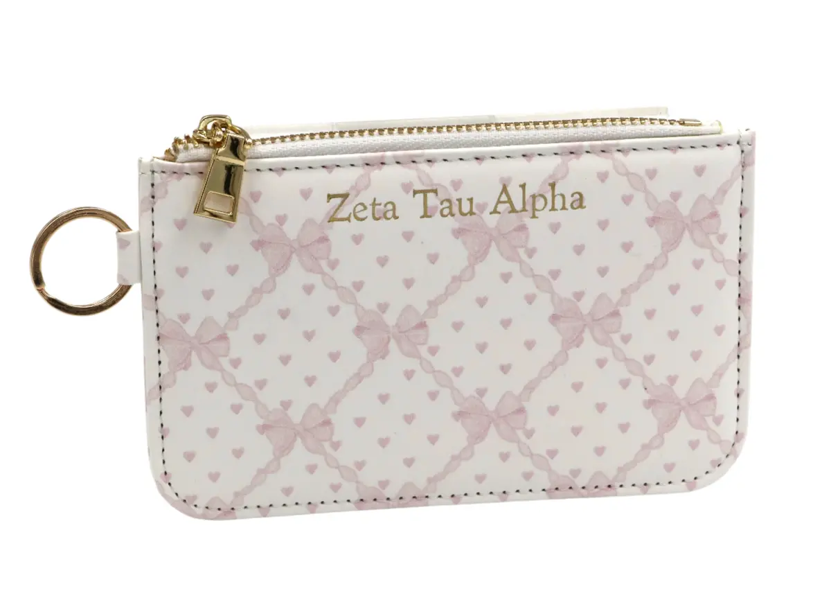 Zeta Tau Alpha Bow Key Pouch 1