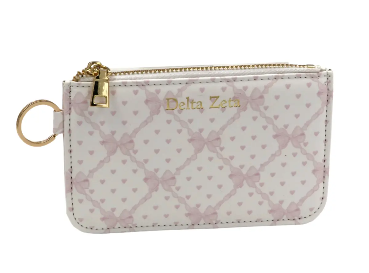 Delta Zeta Bow Key Pouch 1