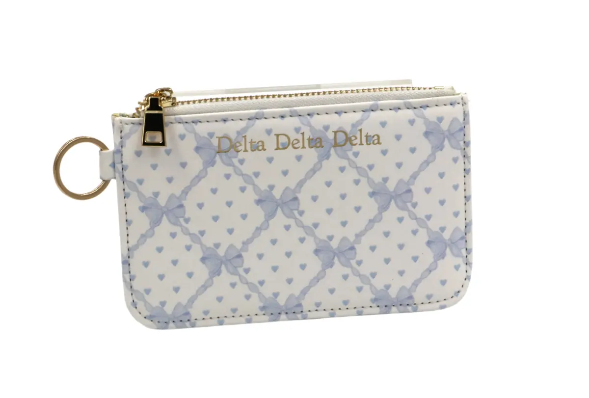 Delta Delta Delta Bow Key Pouch 1