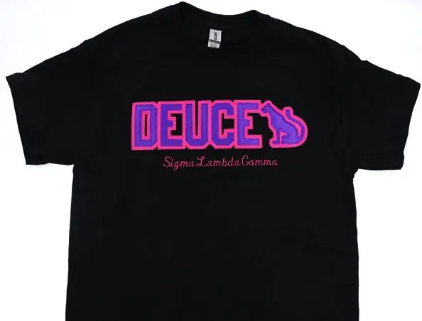 Sigma Lambda Gamma Word Tee With Panther 1
