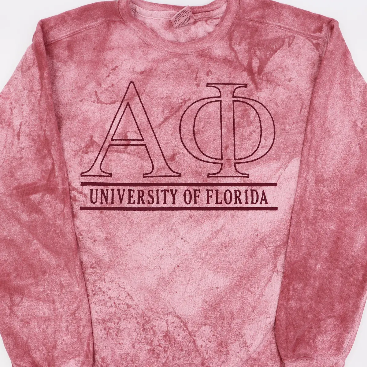 Alpha Phi Embroidered Color Blast Crewneck Sweatshirt 1