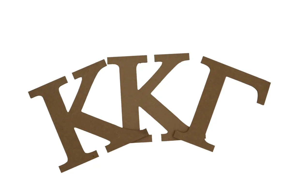 Kappa Kappa Gamma Crafting Mdf/Wood Letter Set 1