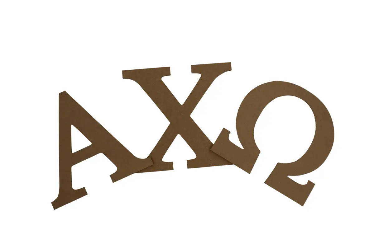 Alpha Chi Omega Crafting Mdf/Wood Letter Set 1
