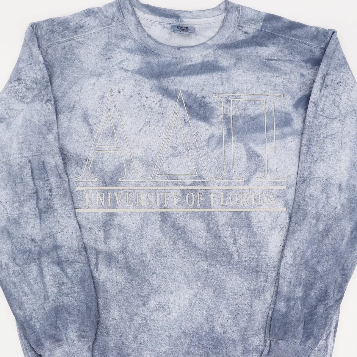 Alpha Delta Pi Embroidered Color Blast Crewneck Sweatshirt 1