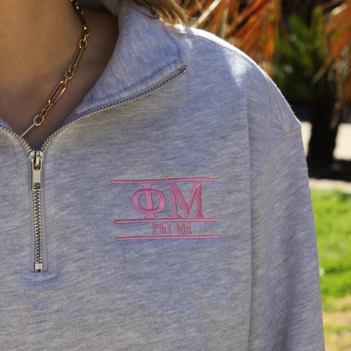 Phi Mu Quarter Zip 1