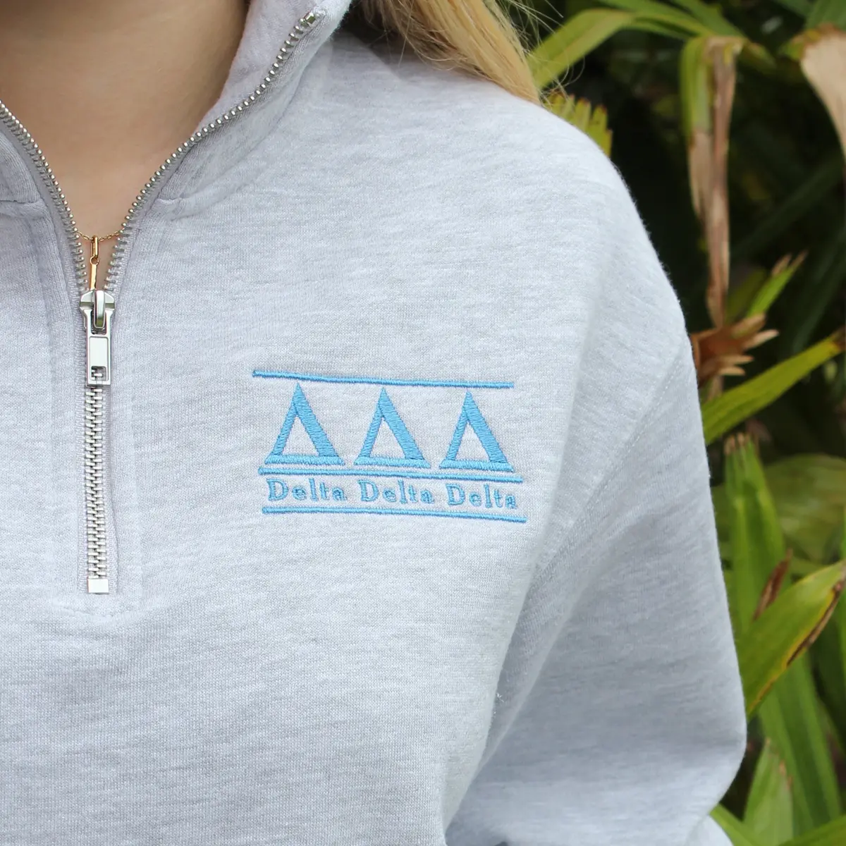 Delta Delta Delta Quarter Zip 1