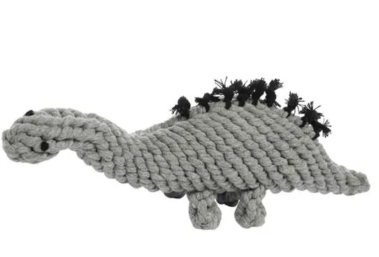 Jax & Bones | Stew The Stegosaurs Rope Toy In Grey 1