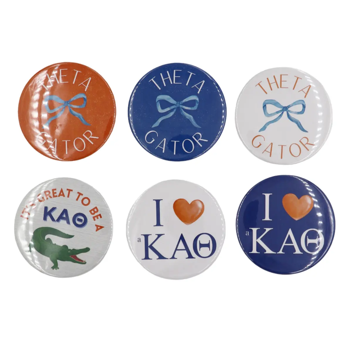 Kappa Alpha Theta 2025 Printed Buttons 1