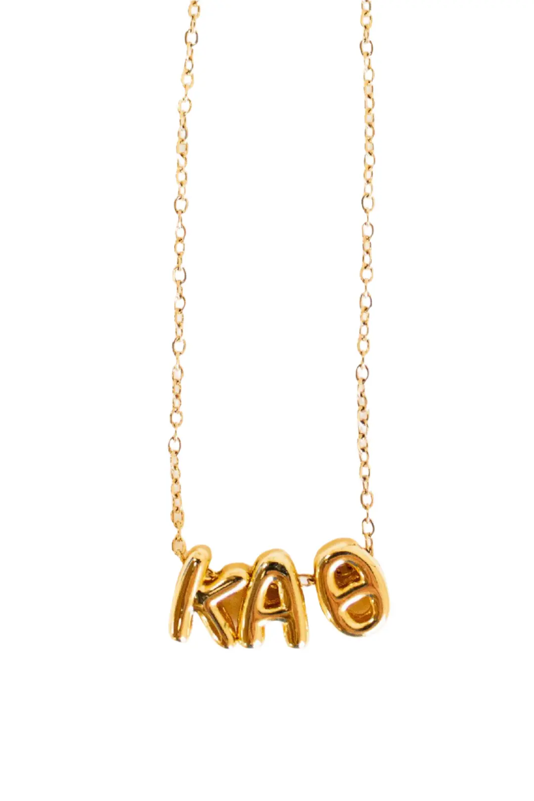 Kappa Alpha Theta Bubble Letter Necklace 1