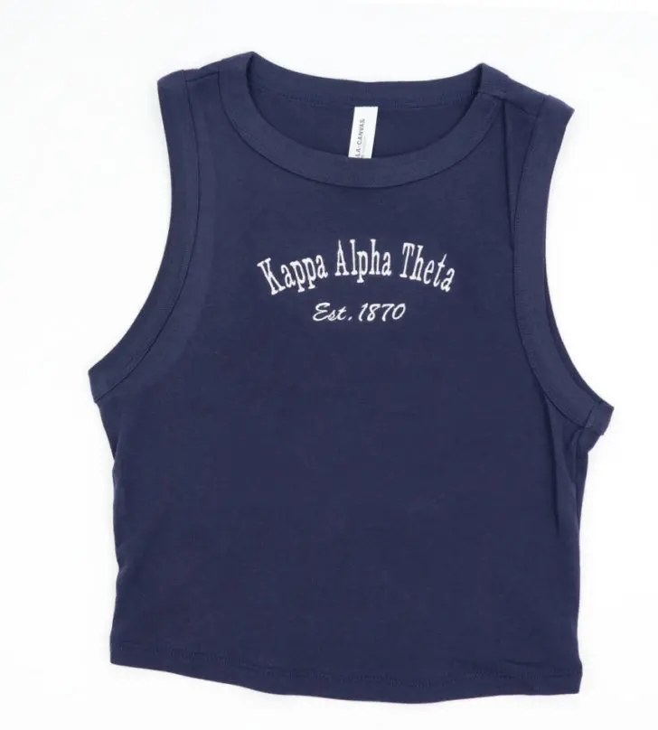 Kappa Alpha Theta Classic Crop Tank 1