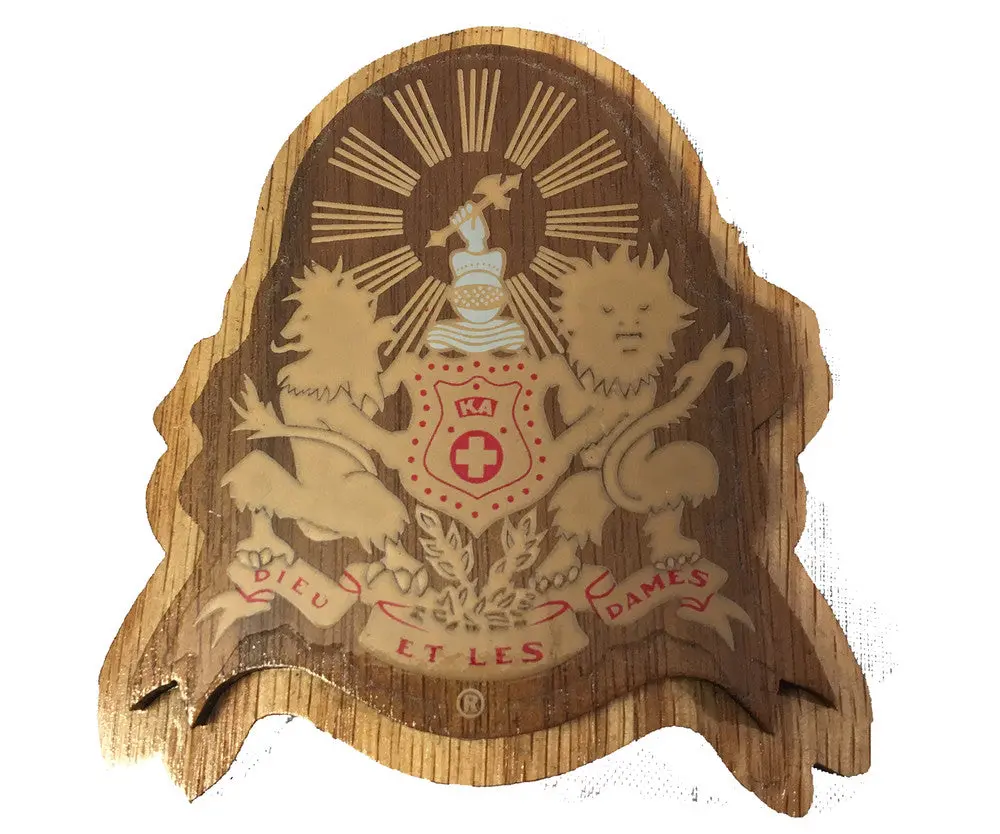 Kappa Alpha Order Large Wood Crest 1