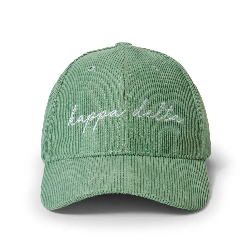 Kappa Delta Embroidered Corduroy Hat 1