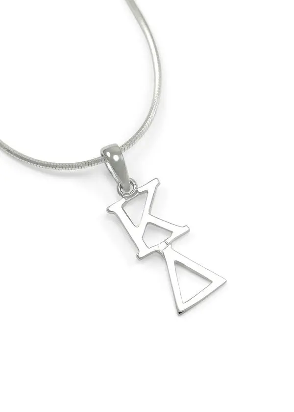 Kappa Delta Sterling Silver Lavaliere 1
