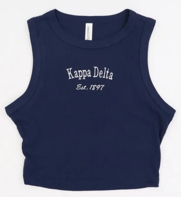 Kappa Delta Classic Crop Tank 1