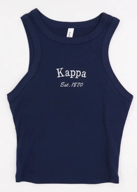 Kappa Kappa Gamma Classic Crop Tank 1