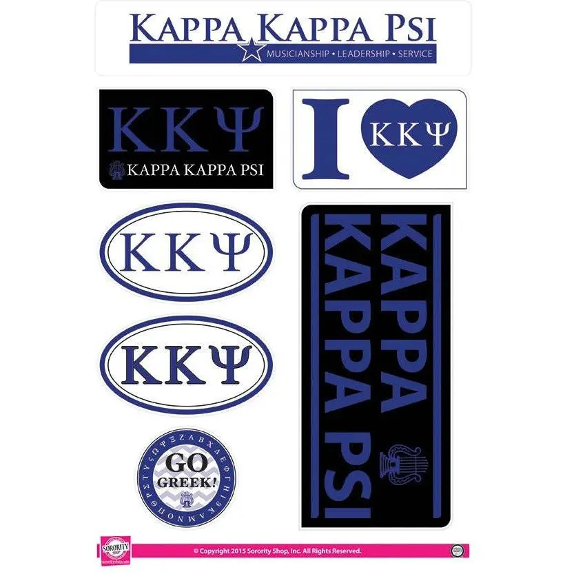 Kappa Kappa Psi Lifestyle Sticker Sheet 1