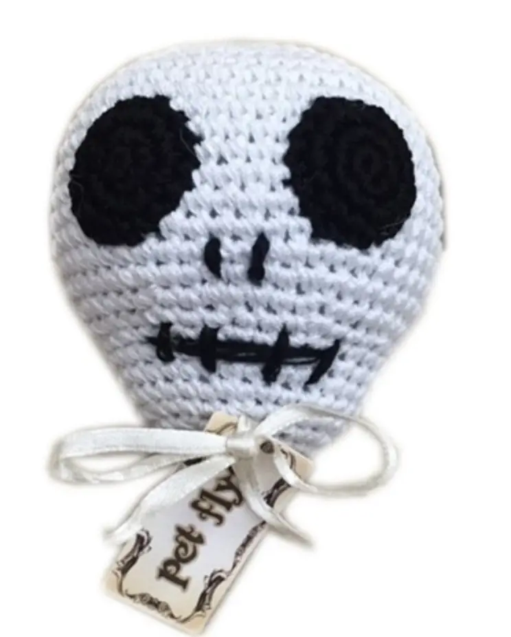 Knit Knacks | Skully The Skull Organic Knit Toy 1