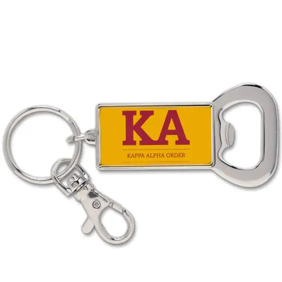 Kappa Alpha Order Keychain With Flat Bottle Opener 1