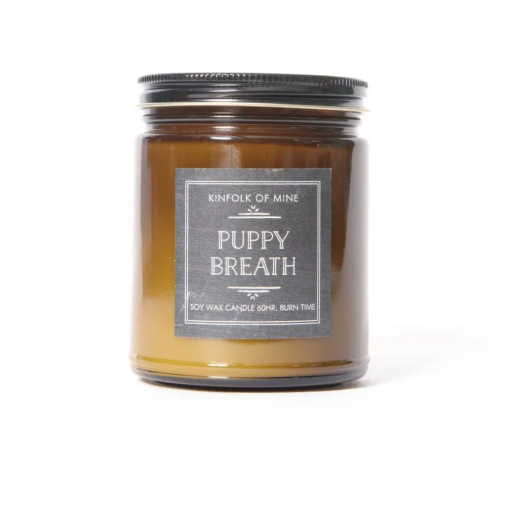Kinfolk Of Mine | Soy Wax Candle In Puppy Breath 1