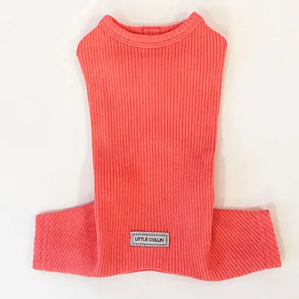 Little Collin | Basic Button All-In-One In Peach 1
