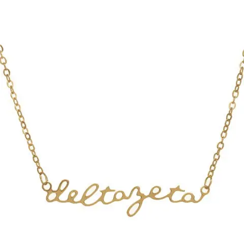 Delta Zeta Script Necklace 1