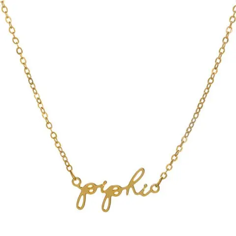 Pi Beta Phi Script Necklace 1