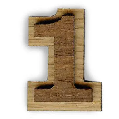 Jumbo Peel-N-Stick Double Numbers 1