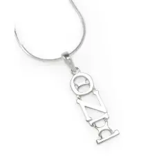 Theta Nu Xi Sterling Silver Lavalier Tnx19 1