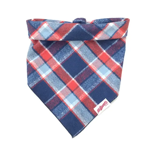 M.N. Davis & Son | Dog Bandana In Americana Flannel 1