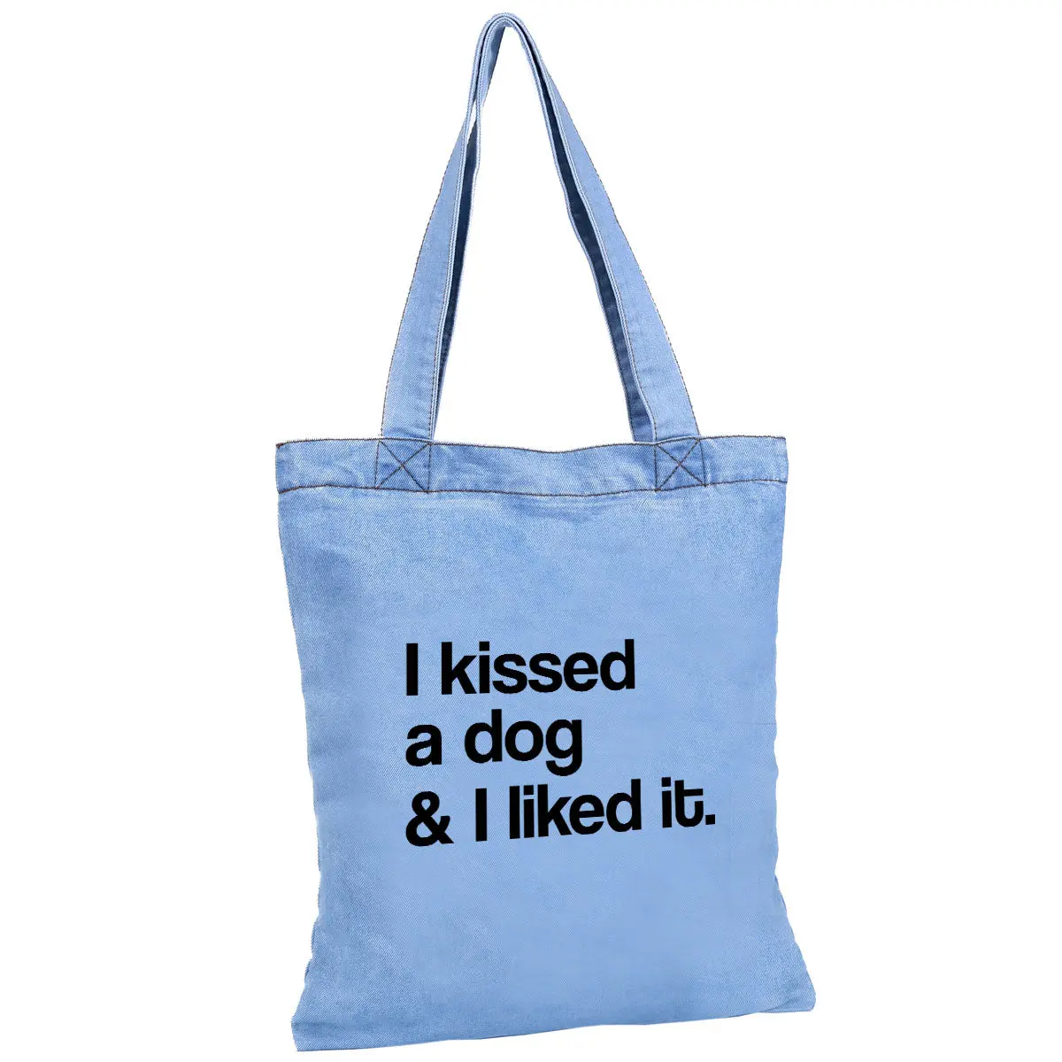 Mad-Style | I Kissed A Dog & I Liked It Denim Tote 1