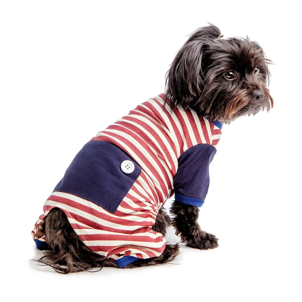 Best Furry Friends | Red And White Stripe Pjs 1