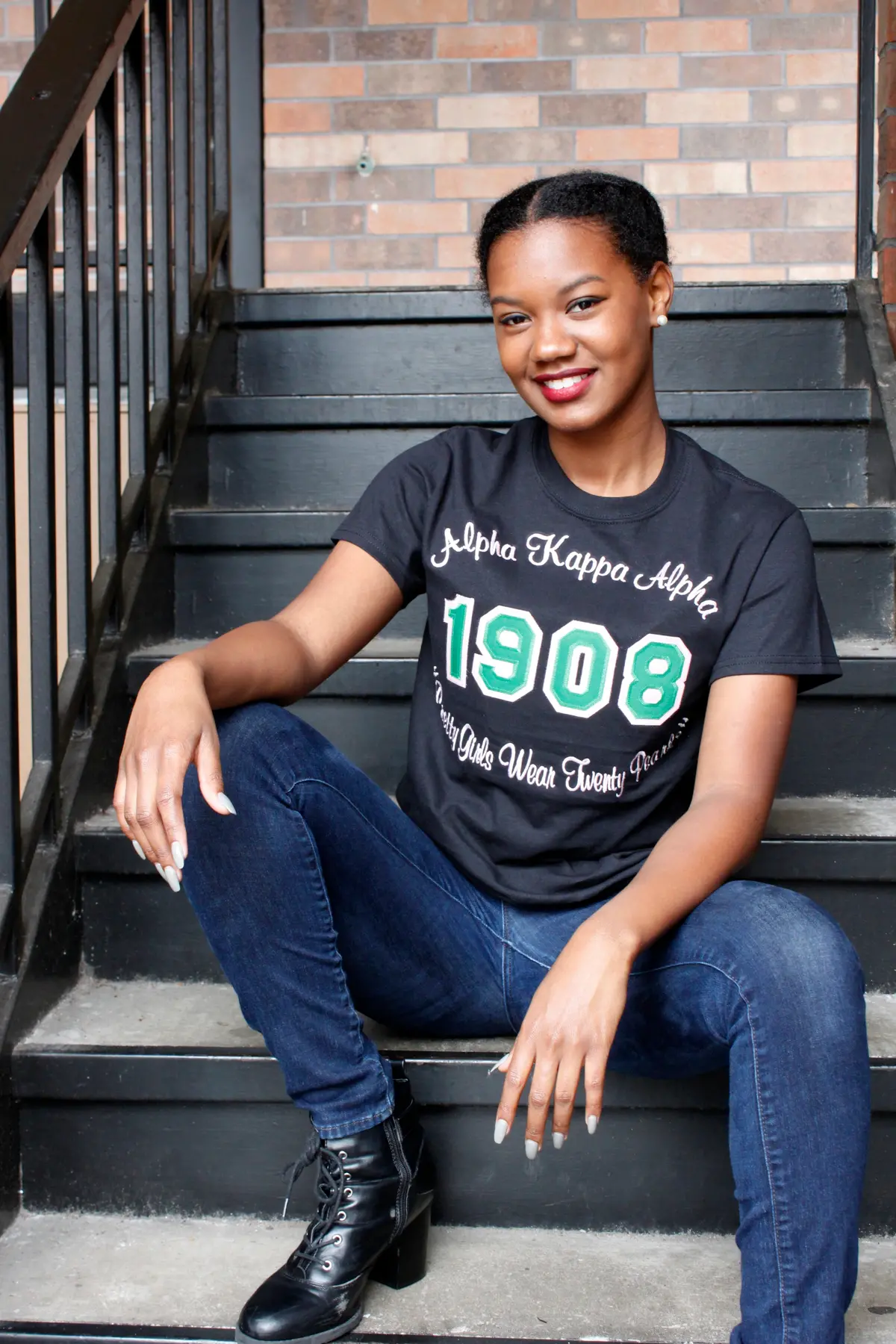 Alpha Kappa Alpha 1908 Tagline Tee 1