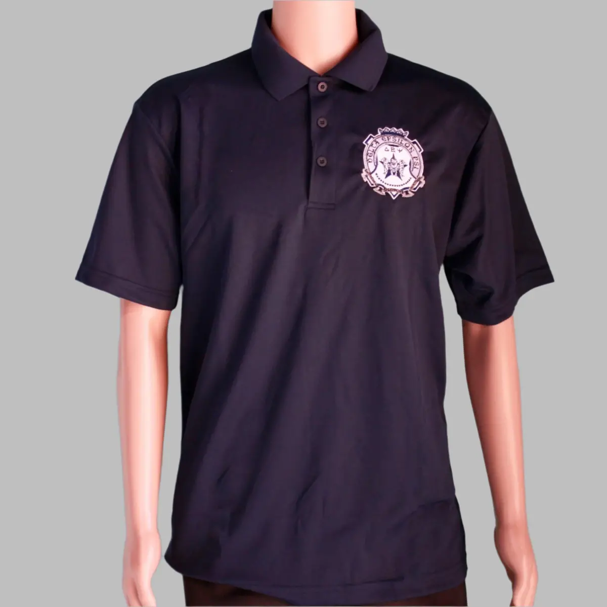 Delta Epsilon Psi Posi Charge Racer Mesh Polo 1