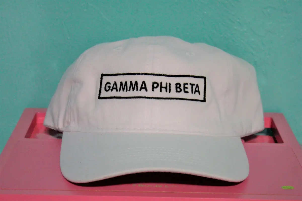 Gamma Phi Beta Rectangle Hat 1